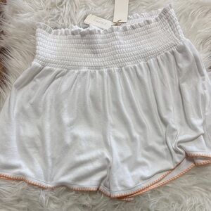 ZSuply White Smocked Women's Shorts